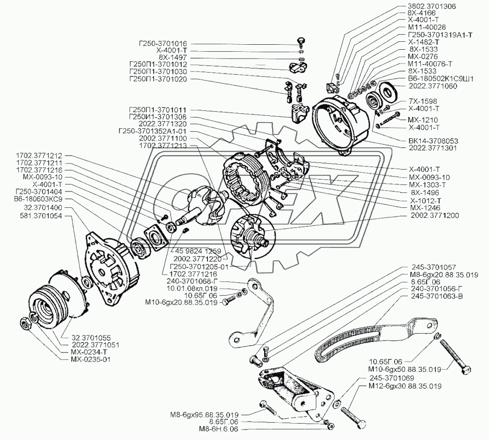 Генератор автомобиля ЗИЛ-5301